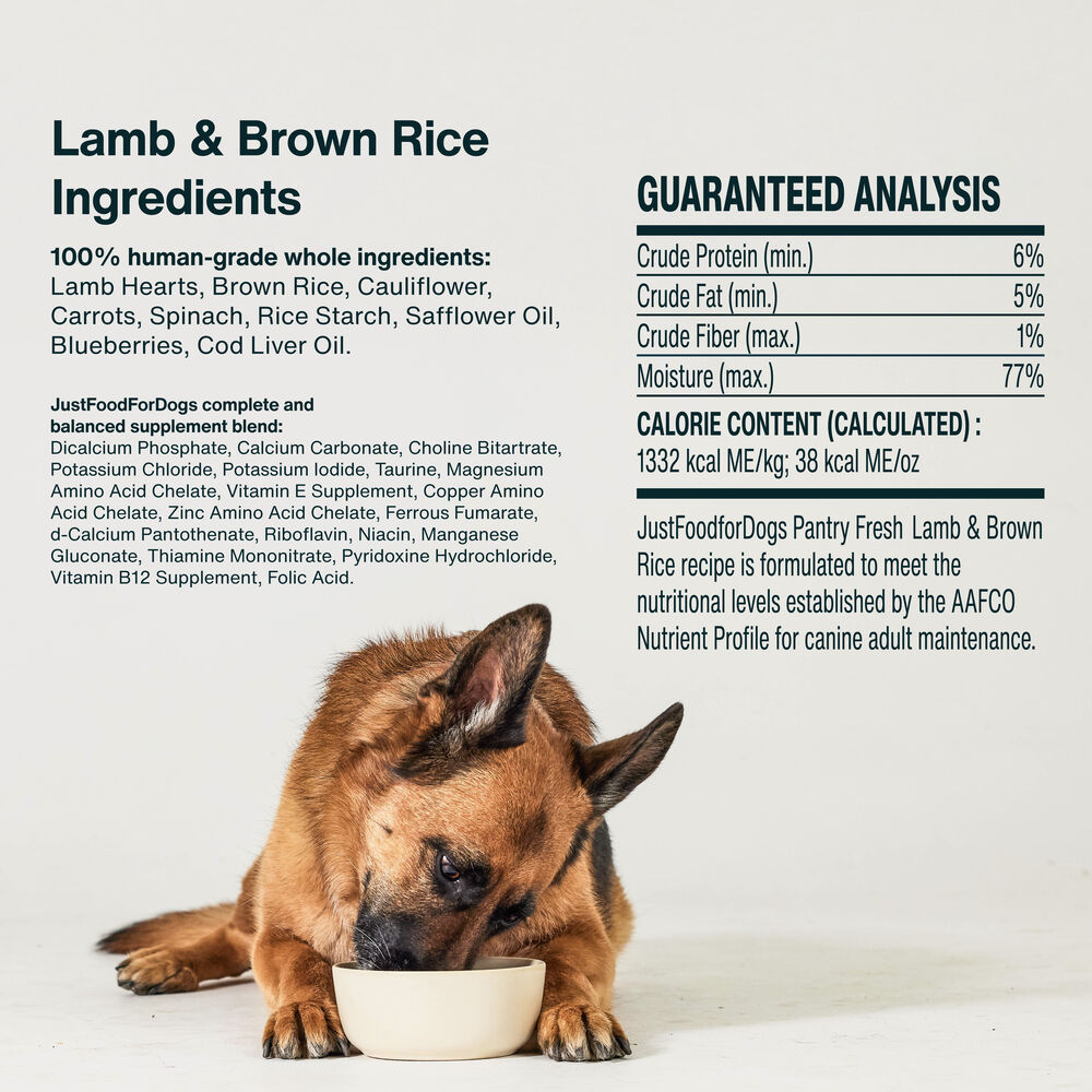 Pantry Fresh - Lamb & Brown Rice 12.5 oz Case (6 Pack)